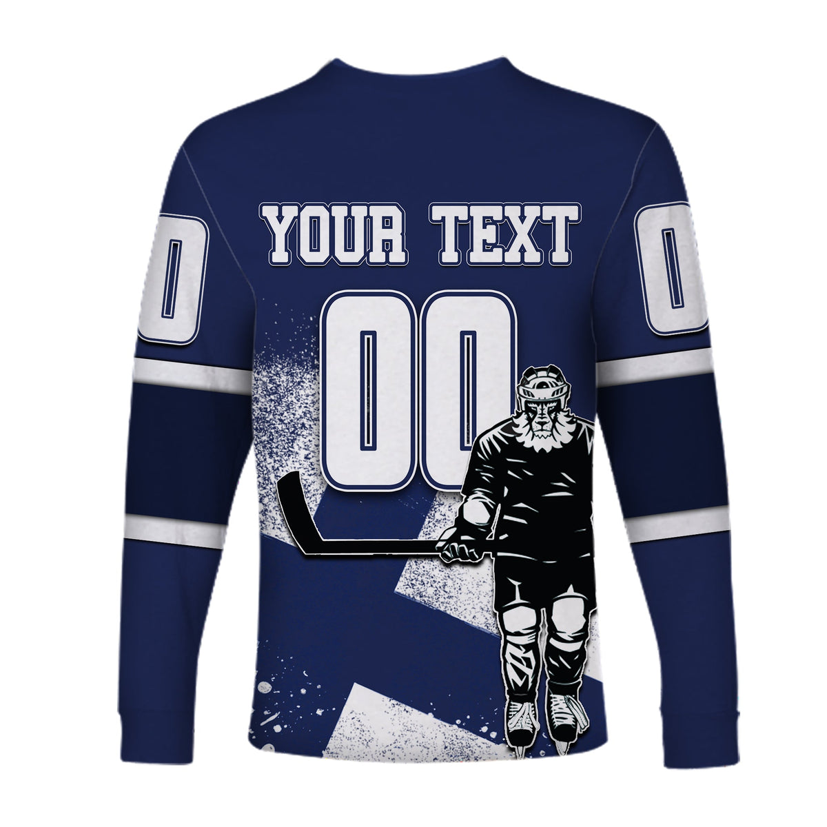 (Custom Personalised And Number) Finland Hockey Suomi Long Sleeve Shirts Flag LT6 - Wonder Print Shop