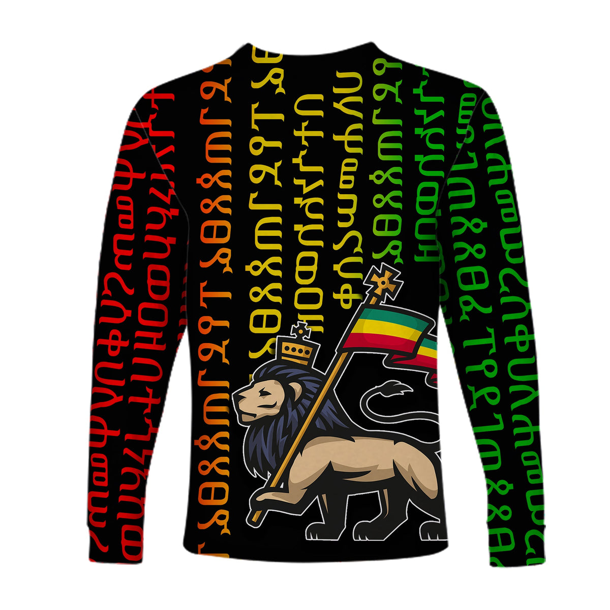 Ethiopia Long Sleeve Shirts Ethiopia Alphabet Patterns LT6 - Wonder Print Shop