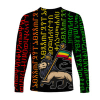 Ethiopia Long Sleeve Shirts Ethiopia Alphabet Patterns LT6 - Wonder Print Shop