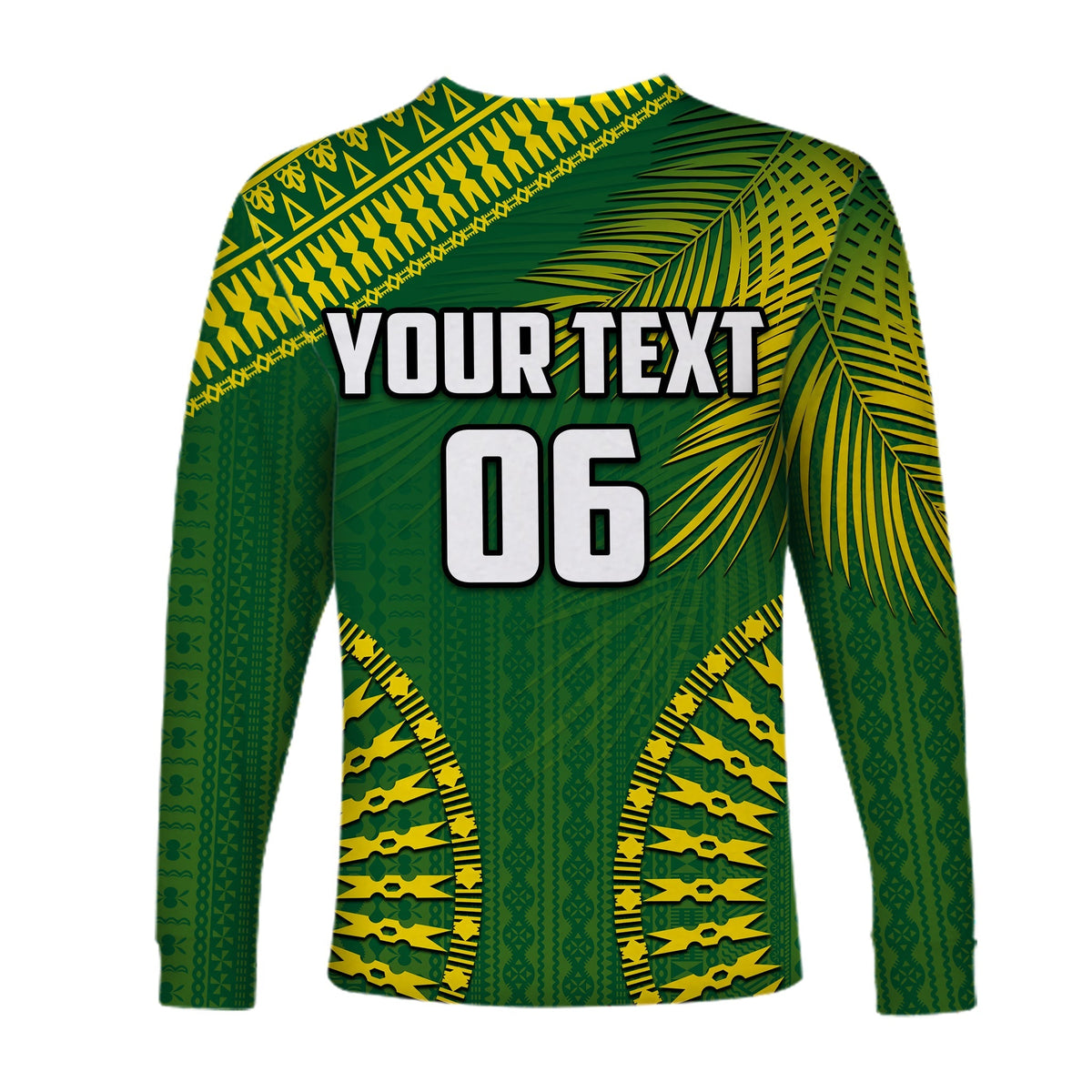 (Custom Personalised And Number) Tailevu Fiji Rugby Long Sleeve Shirts LT6 - Wonder Print Shop