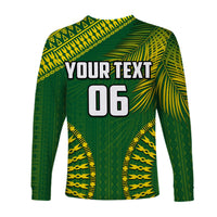 (Custom Personalised And Number) Tailevu Fiji Rugby Long Sleeve Shirts LT6 - Wonder Print Shop