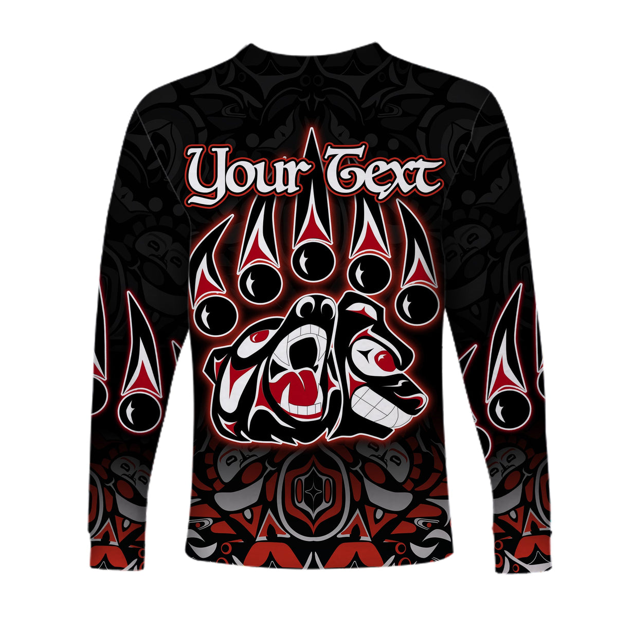 (Custom Personalised) Canada Haida Long Sleeve Shirts Bear LT6 - Wonder Print Shop