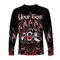 (Custom Personalised) Canada Haida Long Sleeve Shirts Bear LT6 - Wonder Print Shop