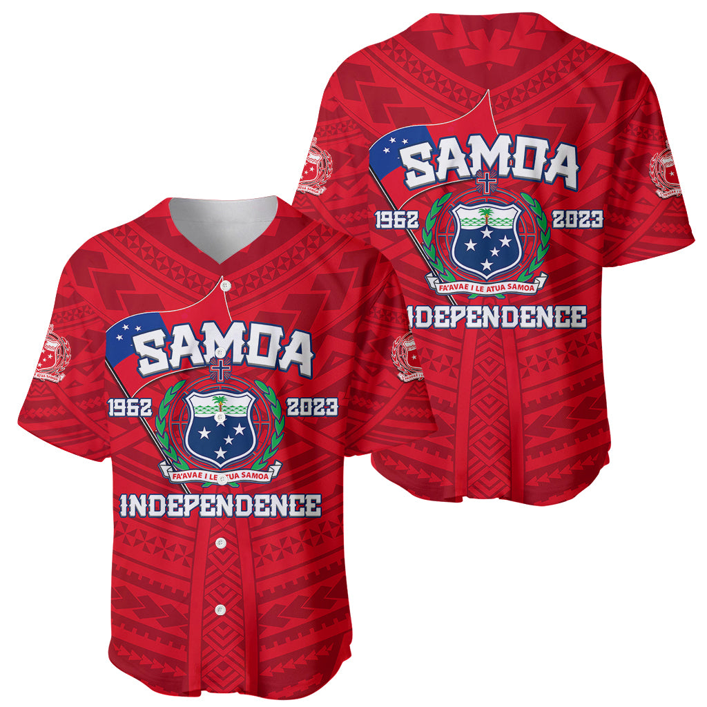 Samoa Independence Baseball Jersey 2023 Red Style LT6 - Wonder Print Shop