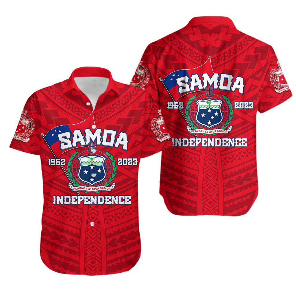 Samoa Independence Hawaiian Shirt 2023 Red Style LT6 - Wonder Print Shop