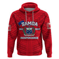Samoa Independence Hoodie 2023 Red Style LT6 - Wonder Print Shop
