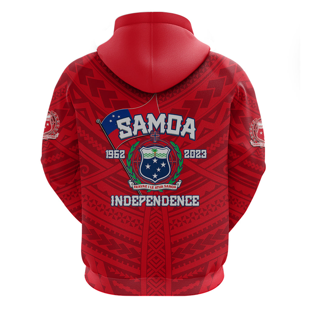 Samoa Independence Hoodie 2023 Red Style LT6 - Wonder Print Shop