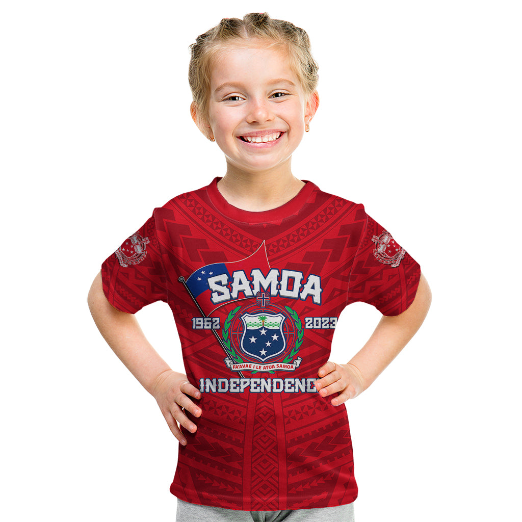 Samoa Independence Kid T Shirt 2023 Red Style LT6 - Wonder Print Shop