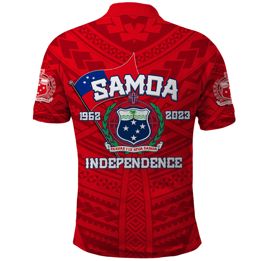 Samoa Independence Polo Shirt 2023 Red Style LT6 - Wonder Print Shop