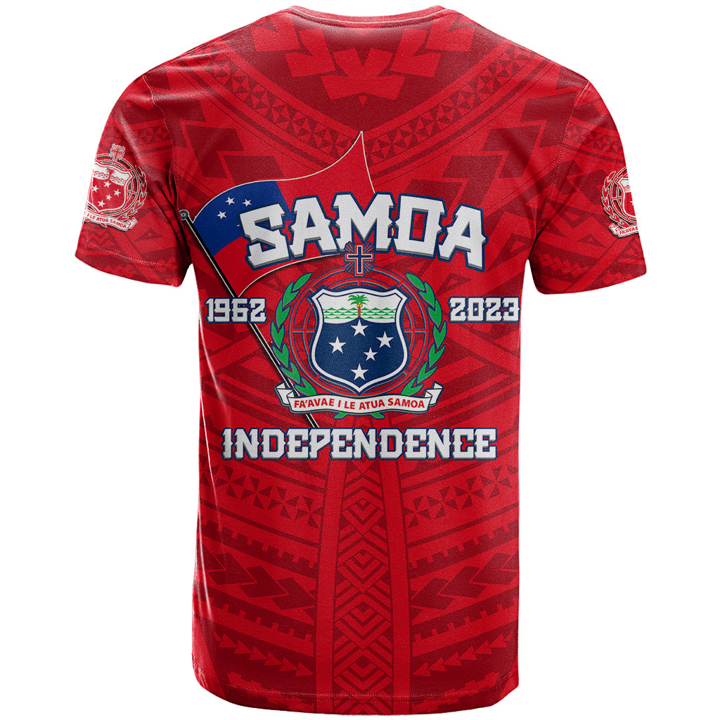 Samoa Independence T Shirt 2023 Red Style LT6 - Wonder Print Shop