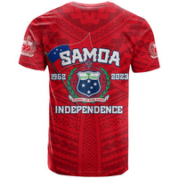 Samoa Independence T Shirt 2023 Red Style LT6 - Wonder Print Shop