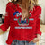 Samoa Independence Women Casual Shirt 2023 Red Style LT6 - Wonder Print Shop