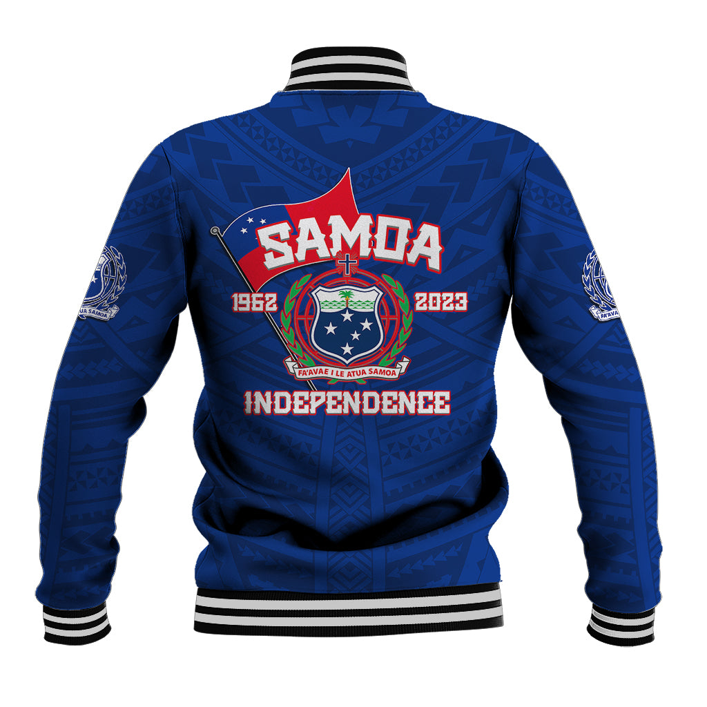 Samoa Independence Baseball Jacket 2023 Blue Style LT6 - Wonder Print Shop