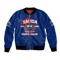 Samoa Independence Bomber Jacket 2023 Blue Style LT6 - Wonder Print Shop