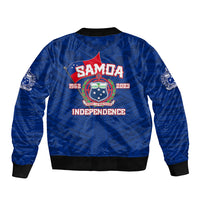 Samoa Independence Bomber Jacket 2023 Blue Style LT6 - Wonder Print Shop
