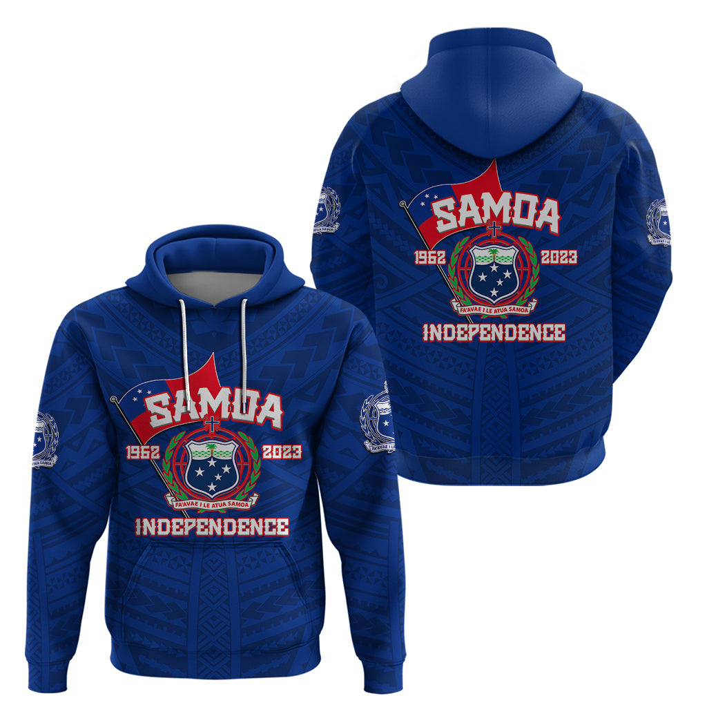 Samoa Independence Hoodie 2023 Blue Style LT6 - Wonder Print Shop