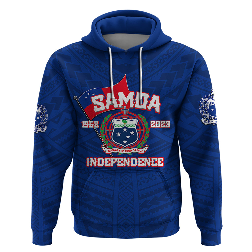 Samoa Independence Hoodie 2023 Blue Style LT6 - Wonder Print Shop