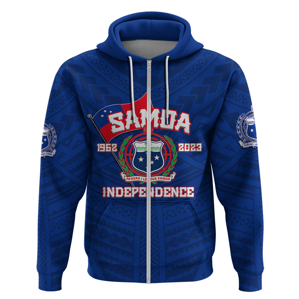 Samoa Independence Hoodie 2023 Blue Style LT6 - Wonder Print Shop