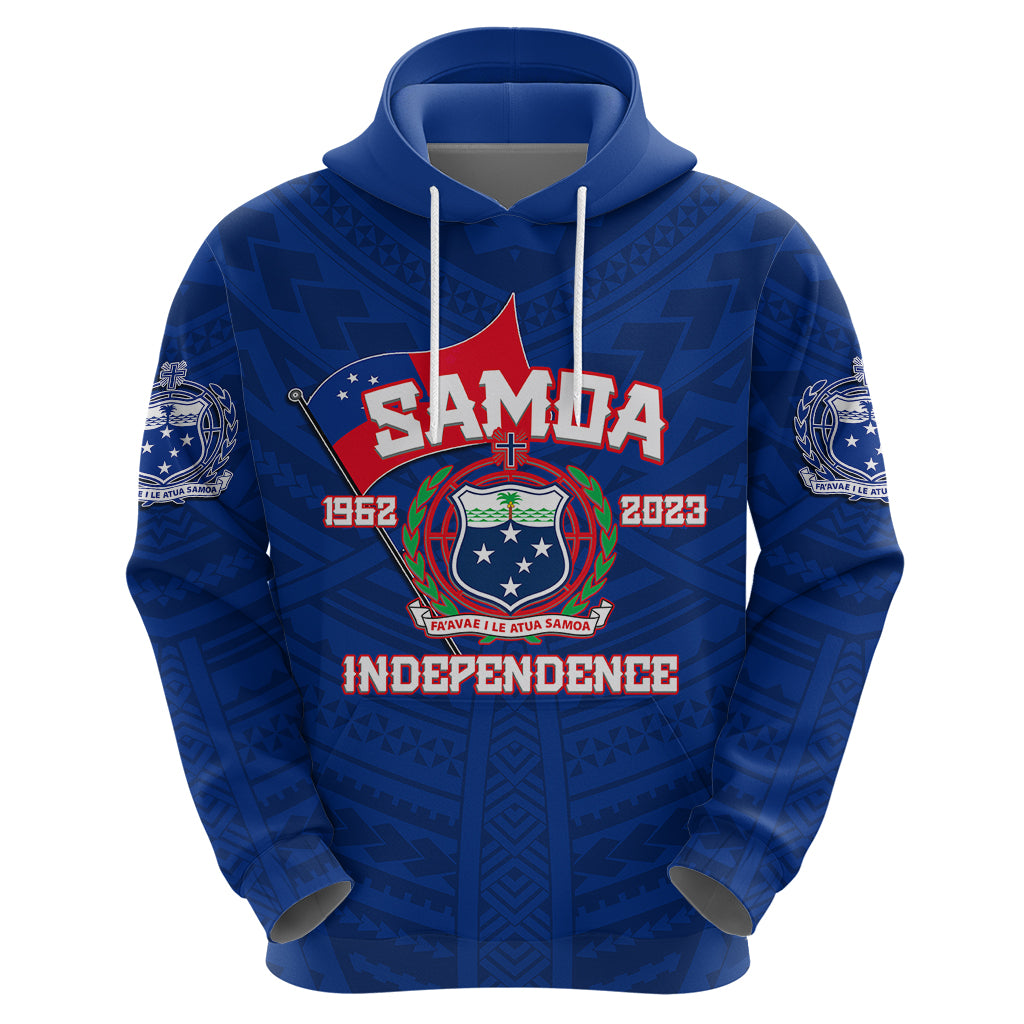 Samoa Independence Hoodie 2023 Blue Style LT6 - Wonder Print Shop