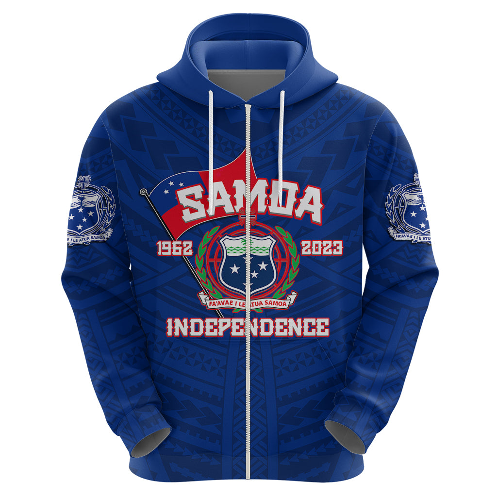 Samoa Independence Hoodie 2023 Blue Style LT6 - Wonder Print Shop