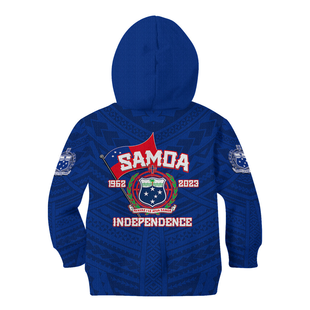 Samoa Independence Kid Hoodie 2023 Blue Style LT6 - Wonder Print Shop