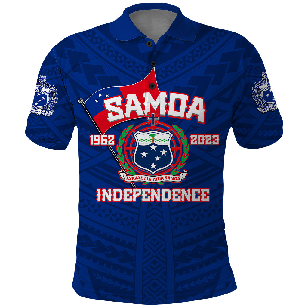 Samoa Independence Polo Shirt 2023 Blue Style LT6 - Wonder Print Shop