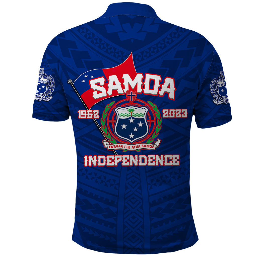 Samoa Independence Polo Shirt 2023 Blue Style LT6 - Wonder Print Shop
