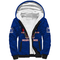 Samoa Independence Sherpa Hoodie 2023 Blue Style LT6 - Wonder Print Shop