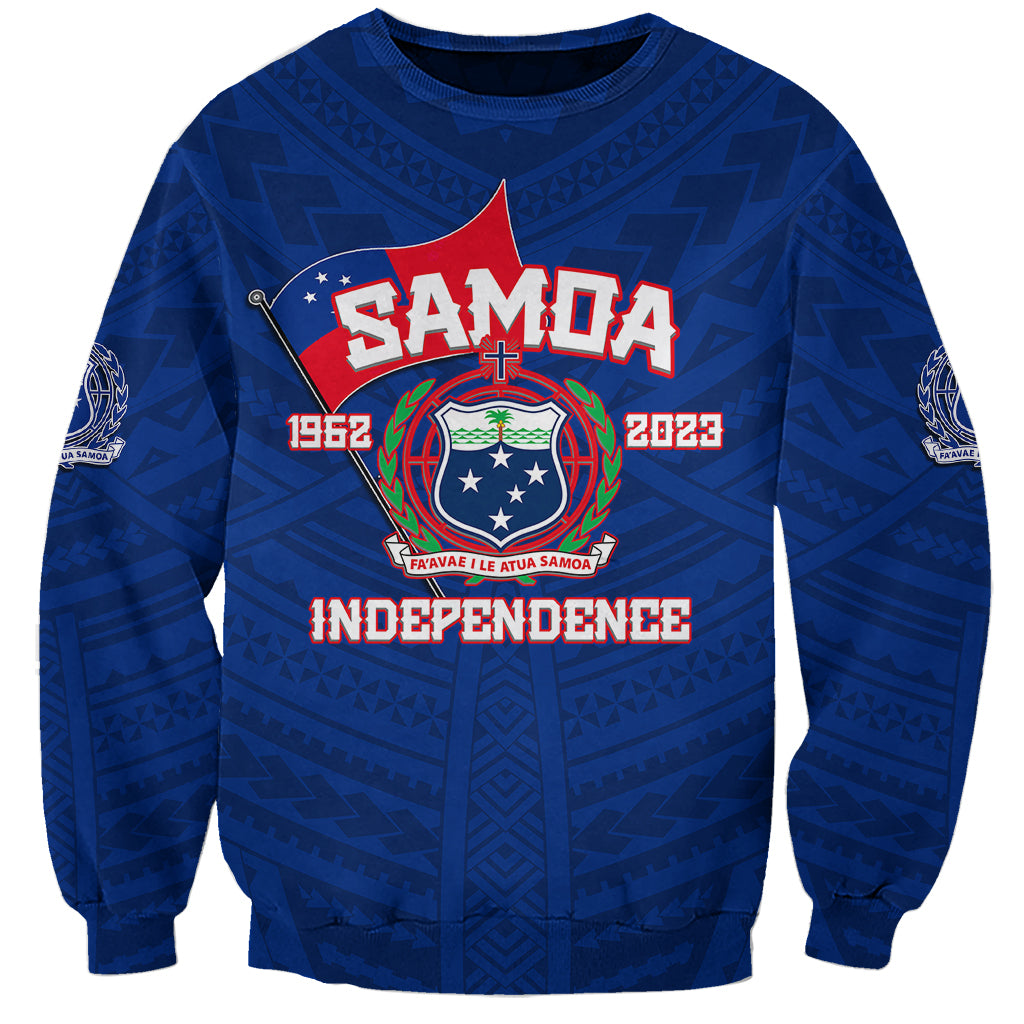 Samoa Independence Sweatshirt 2023 Blue Style LT6 - Wonder Print Shop