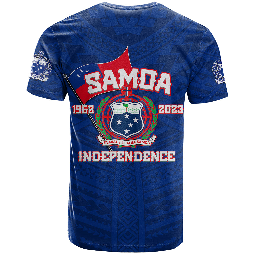 Samoa Independence T Shirt 2023 Blue Style LT6 - Wonder Print Shop