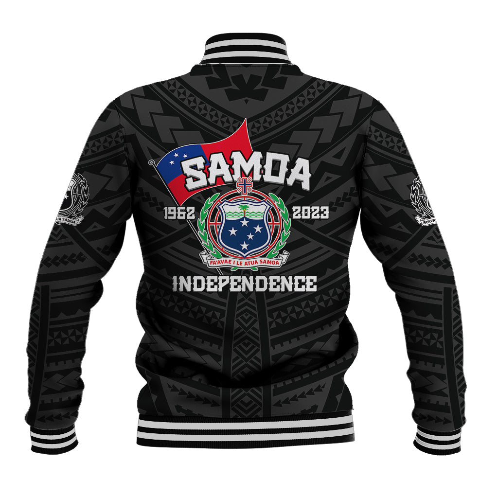 Samoa Independence Baseball Jacket 2023 Black Style LT6 - Wonder Print Shop
