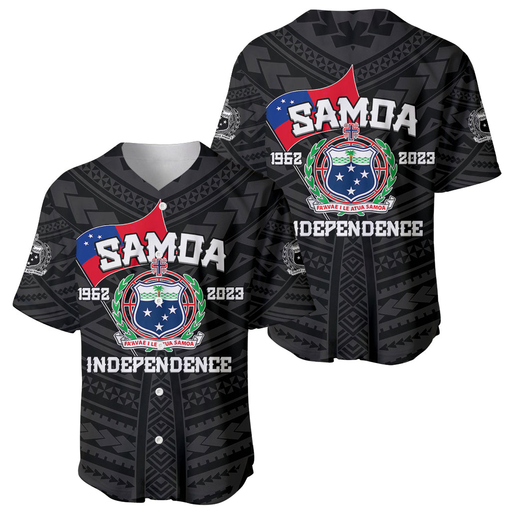 Samoa Independence Baseball Jersey 2023 Black Style LT6 - Wonder Print Shop