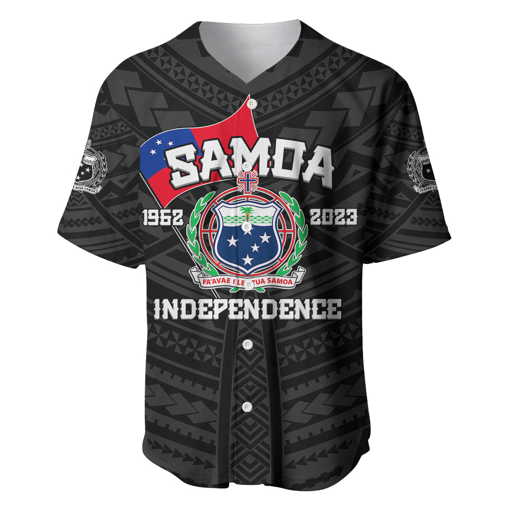 Samoa Independence Baseball Jersey 2023 Black Style LT6 - Wonder Print Shop