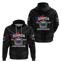Samoa Independence Hoodie 2023 Black Style LT6 - Wonder Print Shop