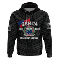 Samoa Independence Hoodie 2023 Black Style LT6 - Wonder Print Shop