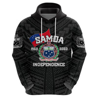 Samoa Independence Hoodie 2023 Black Style LT6 - Wonder Print Shop