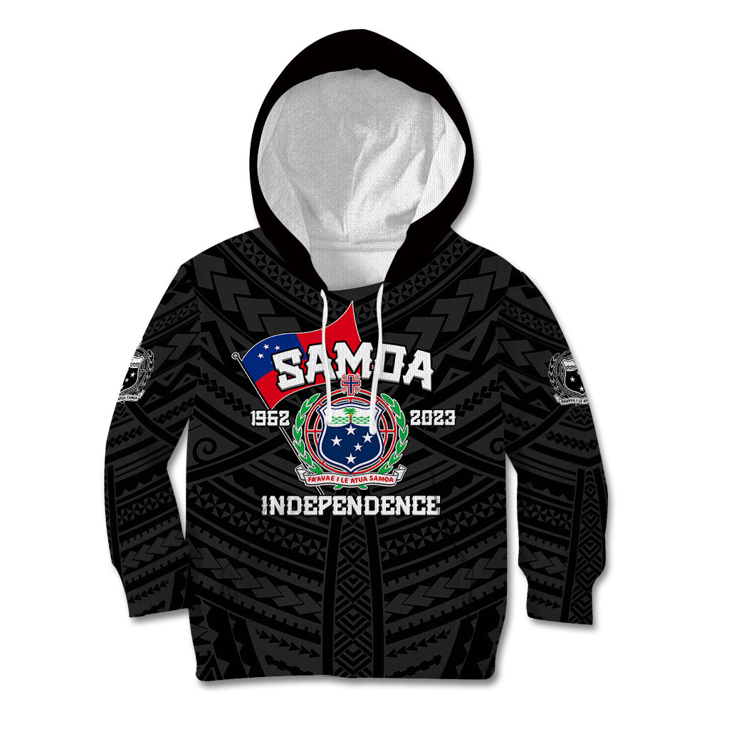 Samoa Independence Kid Hoodie 2023 Black Style LT6 - Wonder Print Shop