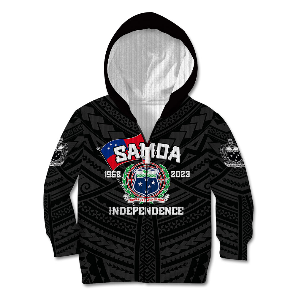 Samoa Independence Kid Hoodie 2023 Black Style LT6 - Wonder Print Shop