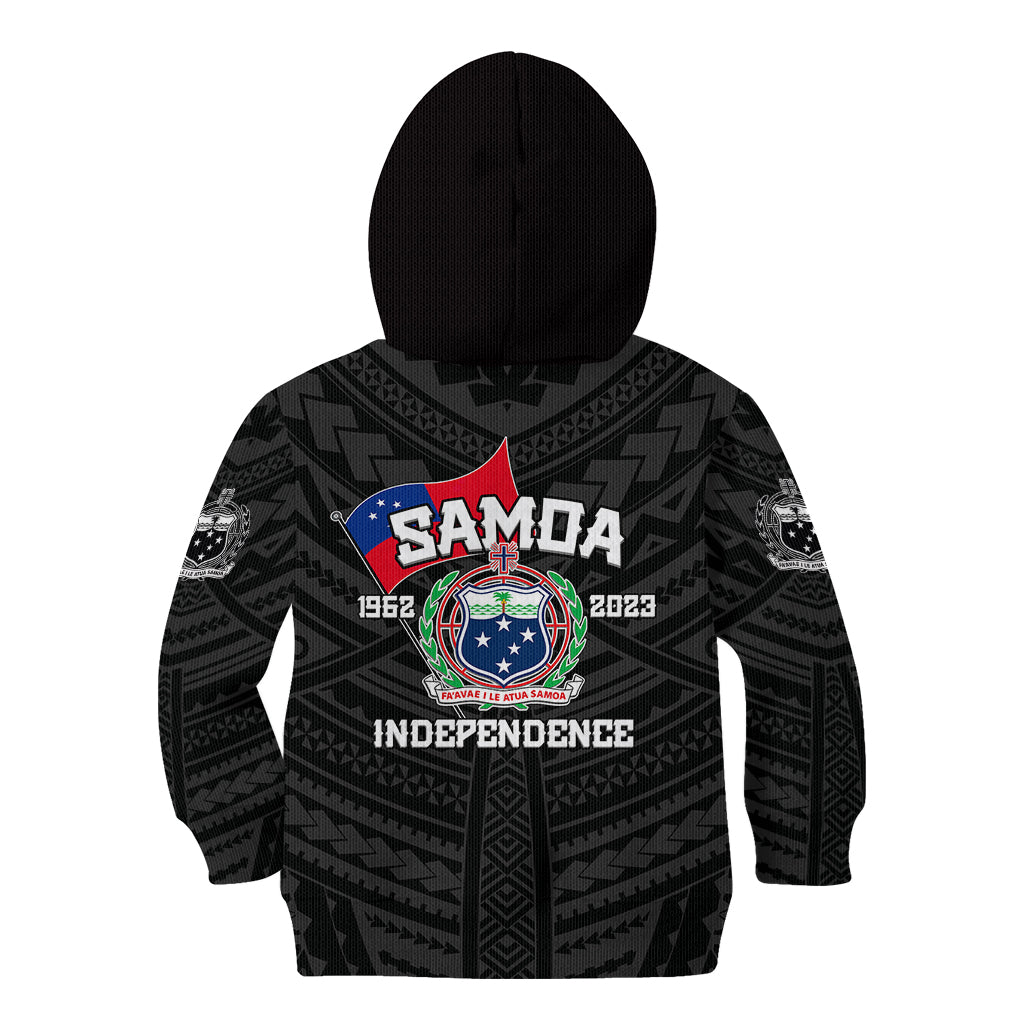 Samoa Independence Kid Hoodie 2023 Black Style LT6 - Wonder Print Shop