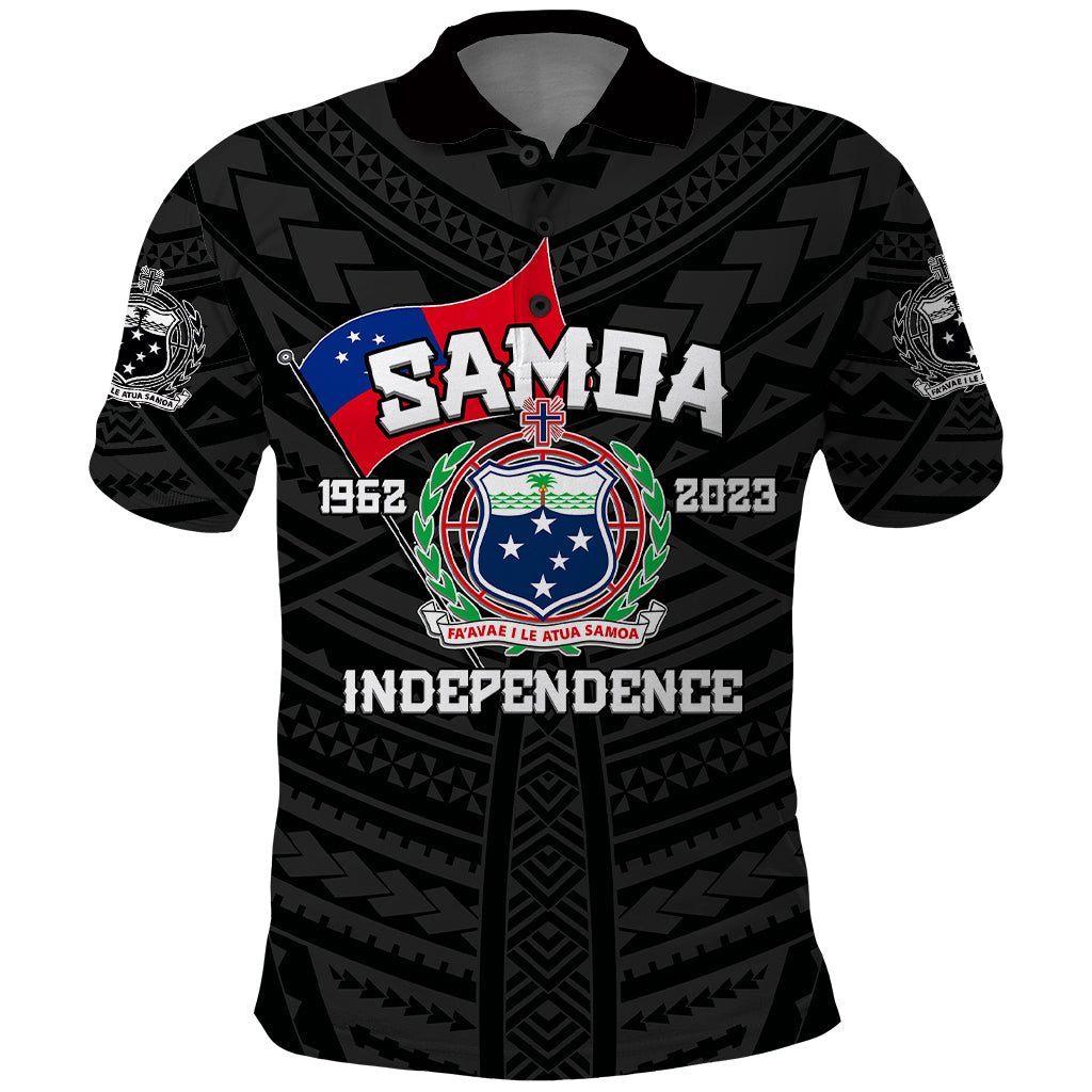 Samoa Independence Polo Shirt 2023 Black Style LT6 - Wonder Print Shop