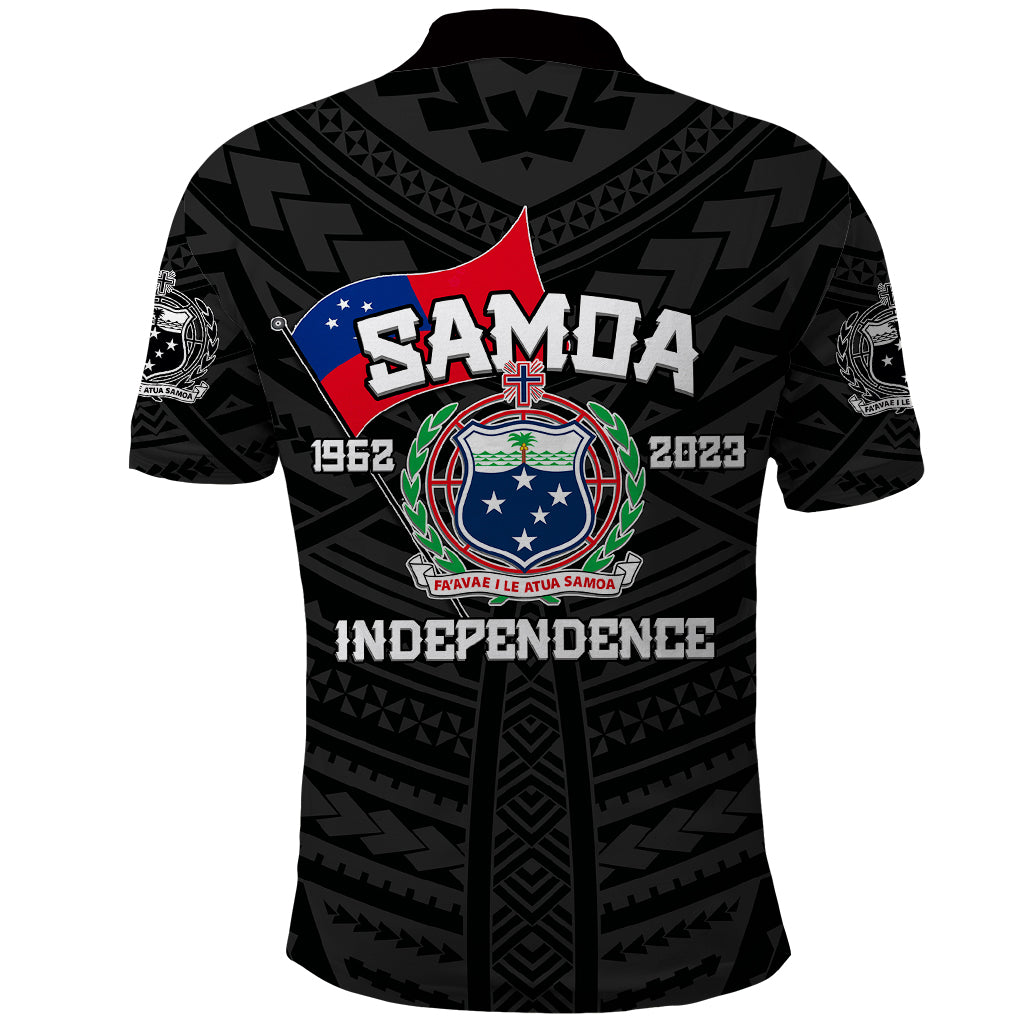 Samoa Independence Polo Shirt 2023 Black Style LT6 - Wonder Print Shop