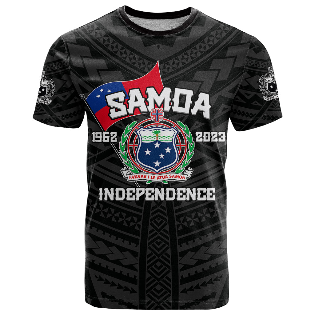 Samoa Independence T Shirt 2023 Black Style LT6 - Wonder Print Shop