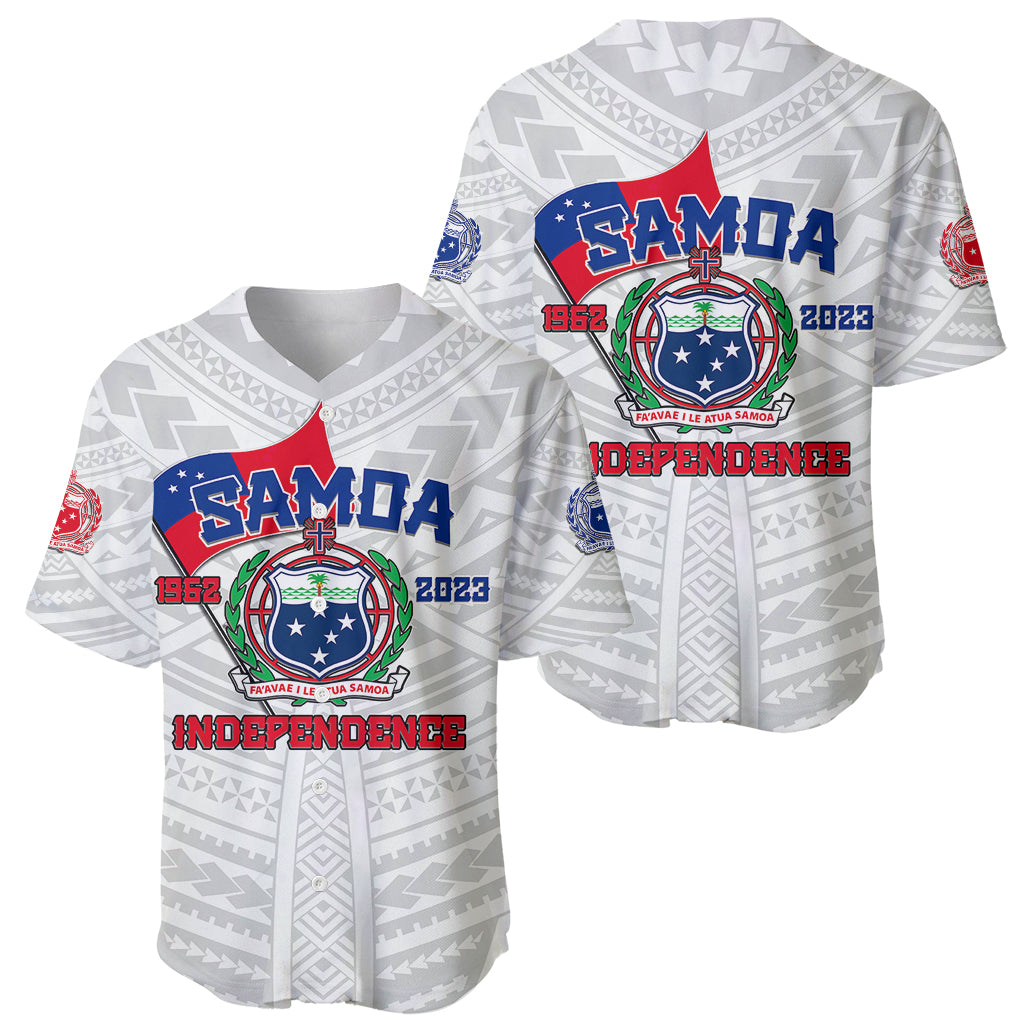 Samoa Independence Baseball Jersey 2023 White Style LT6 - Wonder Print Shop