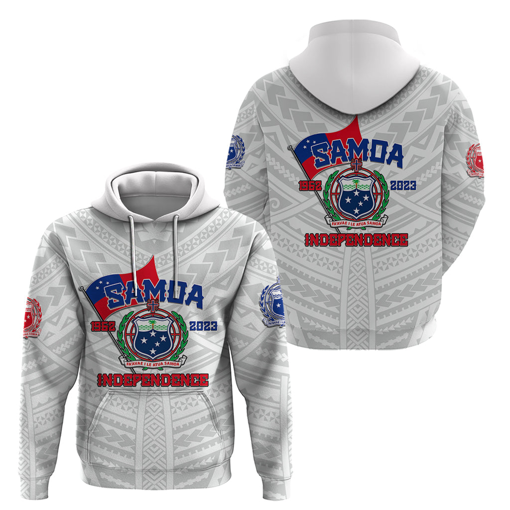 Samoa Independence Hoodie 2023 White Style LT6 - Wonder Print Shop