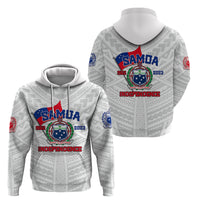 Samoa Independence Hoodie 2023 White Style LT6 - Wonder Print Shop