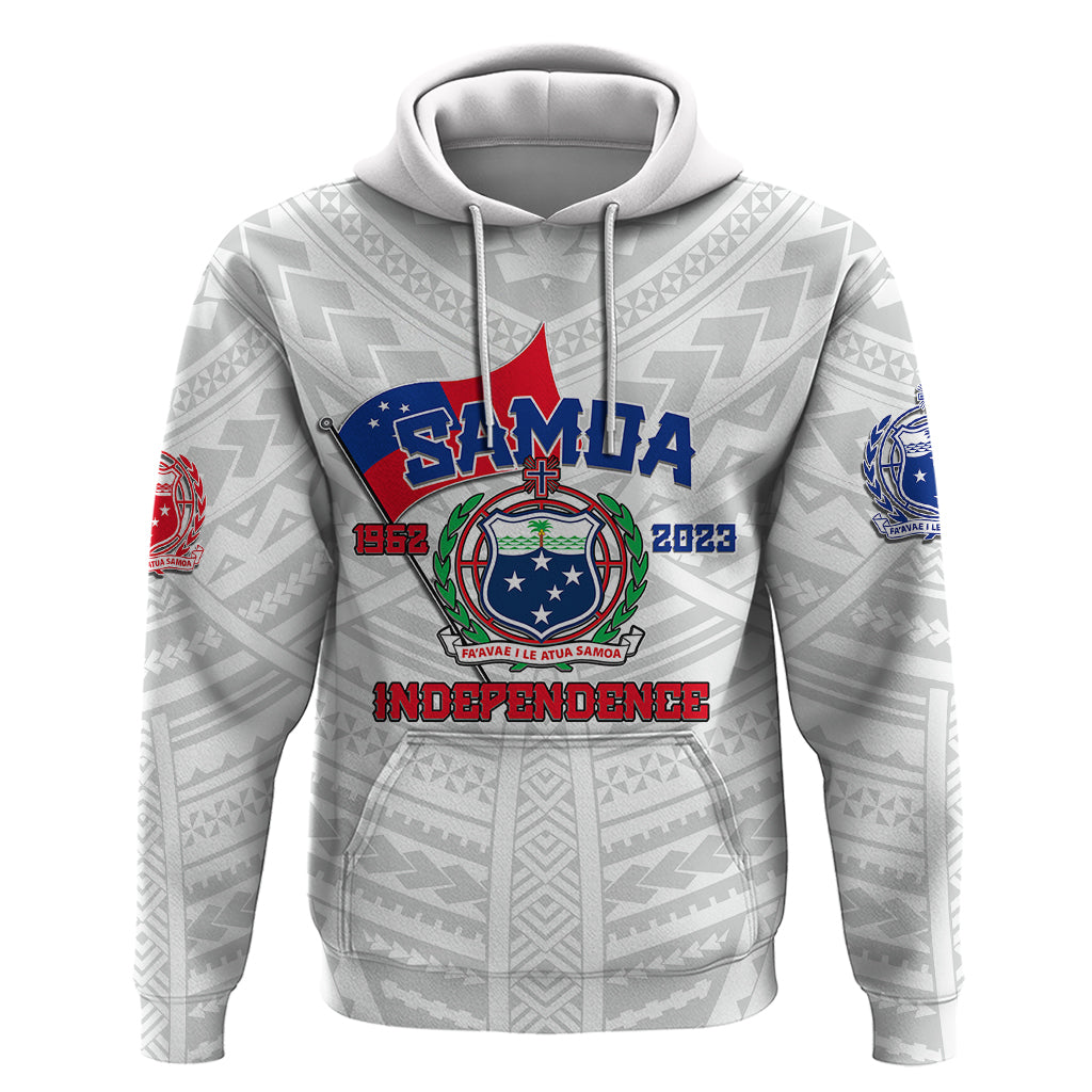 Samoa Independence Hoodie 2023 White Style LT6 - Wonder Print Shop