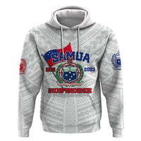 Samoa Independence Hoodie 2023 White Style LT6 - Wonder Print Shop