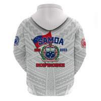 Samoa Independence Hoodie 2023 White Style LT6 - Wonder Print Shop