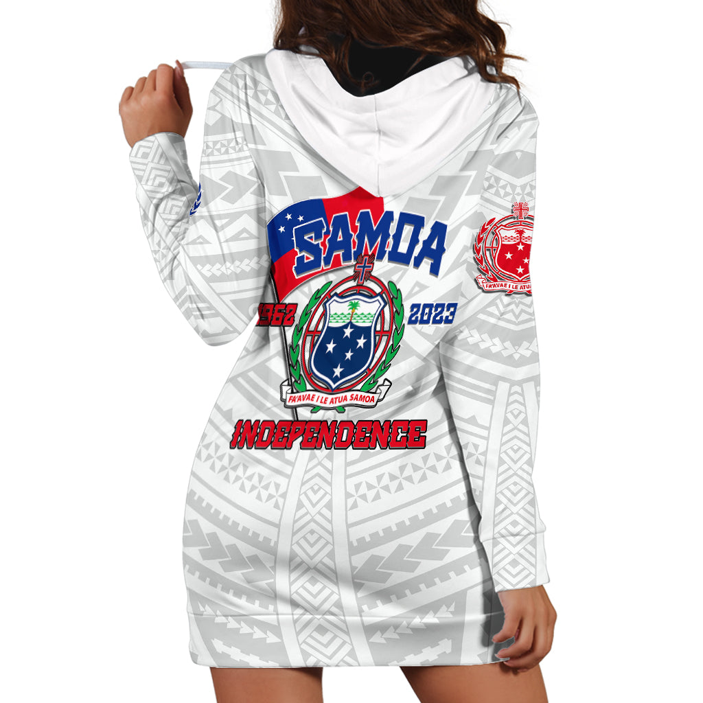 Samoa Independence Hoodie Dress 2023 White Style LT6 - Wonder Print Shop