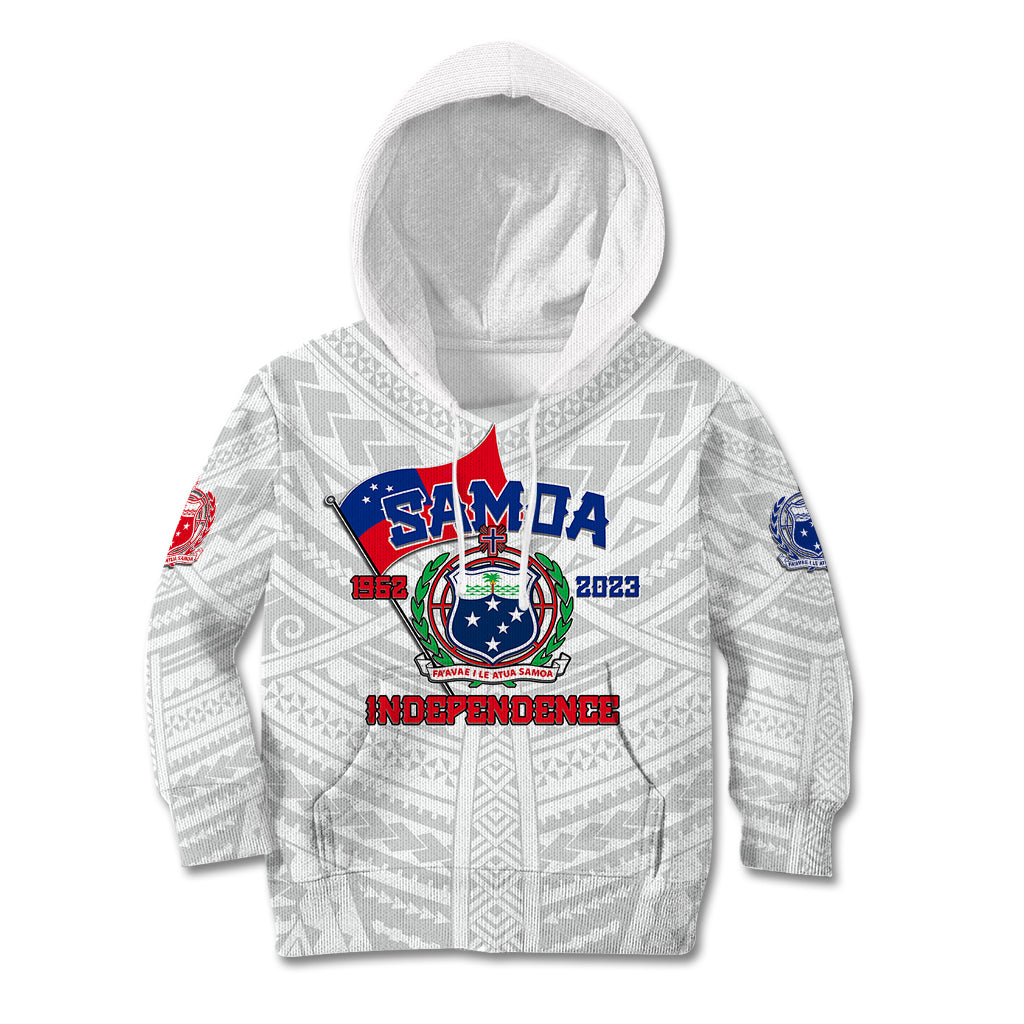 Samoa Independence Kid Hoodie 2023 White Style LT6 - Wonder Print Shop